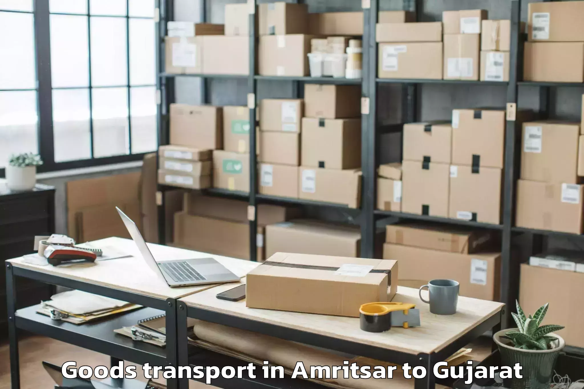 Quality Amritsar to Vadali Goods Transport